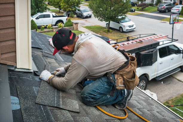 Professional Roofing technician working in Rushland, PA